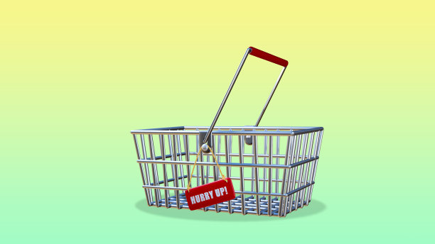 3D渲染对象的促销和在线营销的概念与裁剪路径图片下载