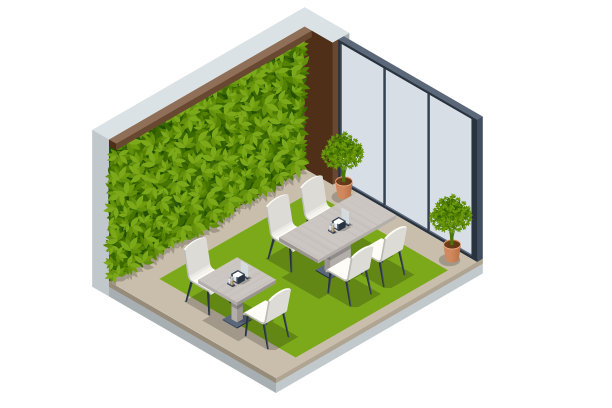 等距快餐广场餐厅内部图片下载