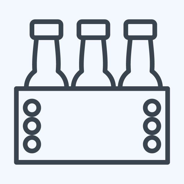 图标十月啤酒节。适合教育符号。行风格。简单的设计可编辑。设计模板向量。简单的说明图片下载