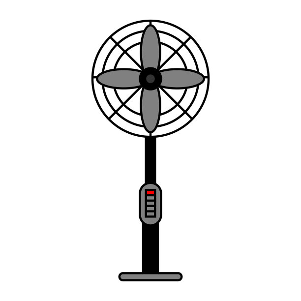落地扇图标。矢量隔离在透明背景图片下载