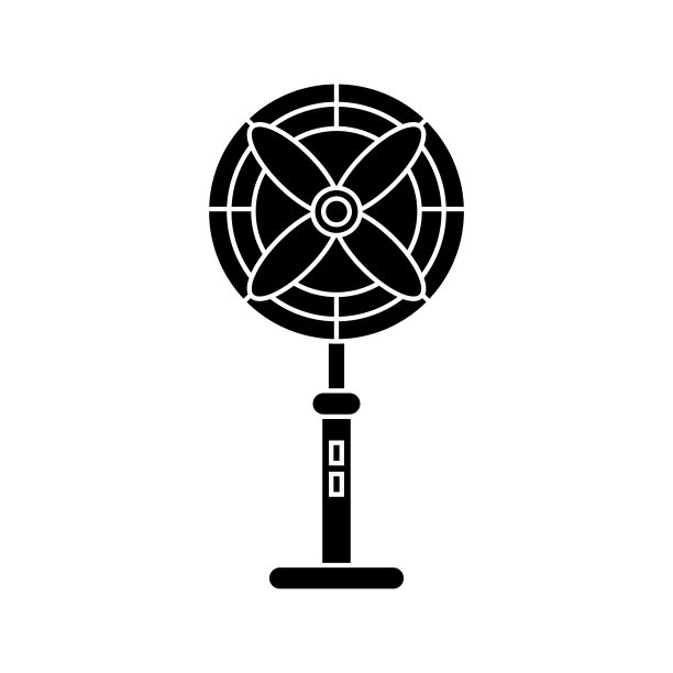 落地扇图标。矢量隔离在透明背景图片下载