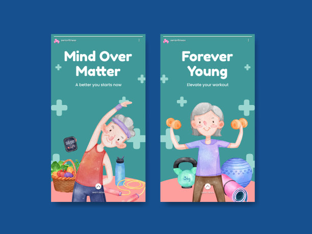 Instagram模板与高级健康健身图片下载