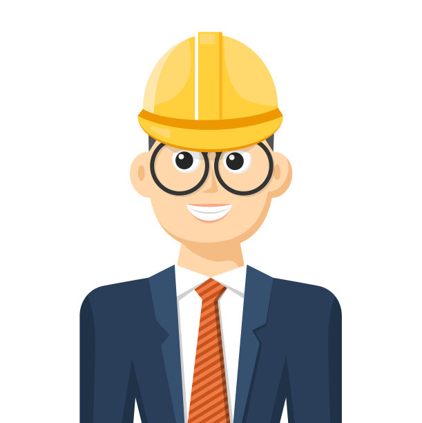 工程师的彩色简单平面图片下载