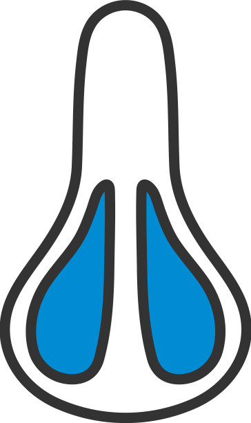 自行车座椅图标俯视图图片下载