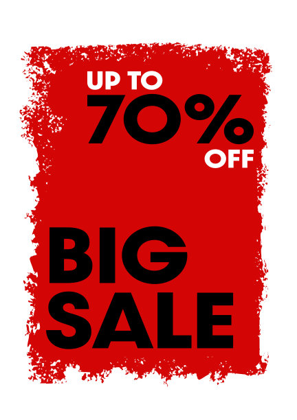 红色垃圾摇滚大减价折扣横幅背景图片下载