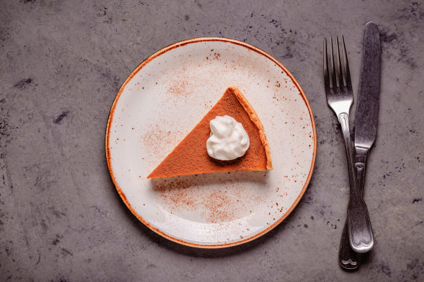 可食用的感恩节自制南瓜派素材图片