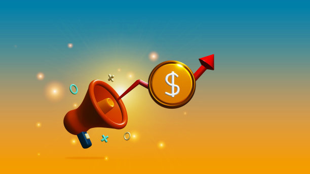 3D渲染对象促销和网络营销的概念图片下载