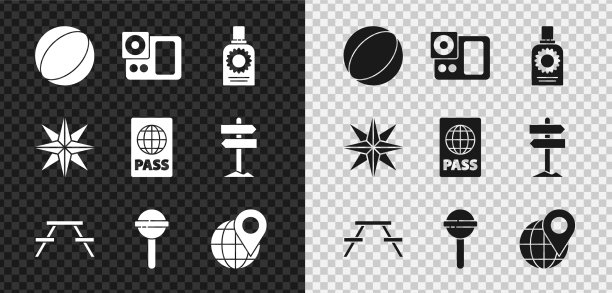 设置沙滩球相机防晒喷雾图片下载