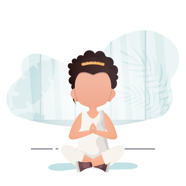 小女孩坐在莲座儿图片下载