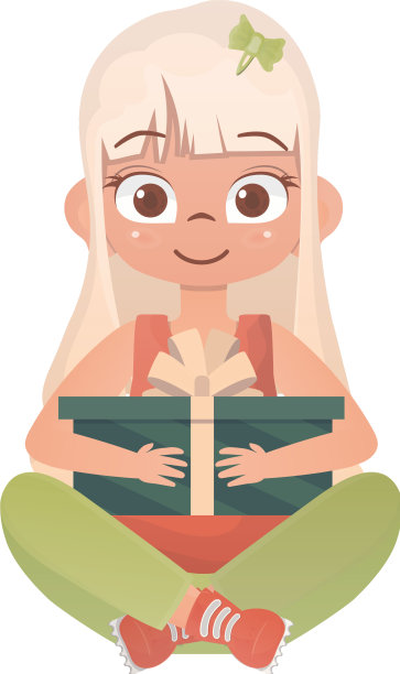 一个快乐的女孩坐成莲花状，抱着图片下载