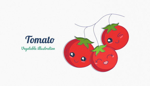 番茄插图设计图片下载
