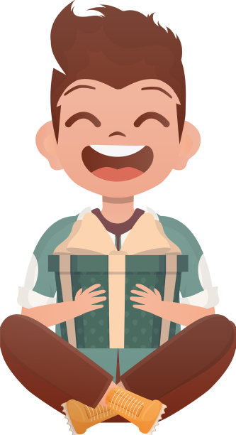 一个小男孩被描绘成莲花的姿势图片下载