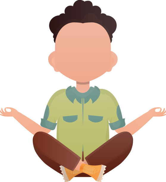 学龄前男孩坐莲花位图片下载