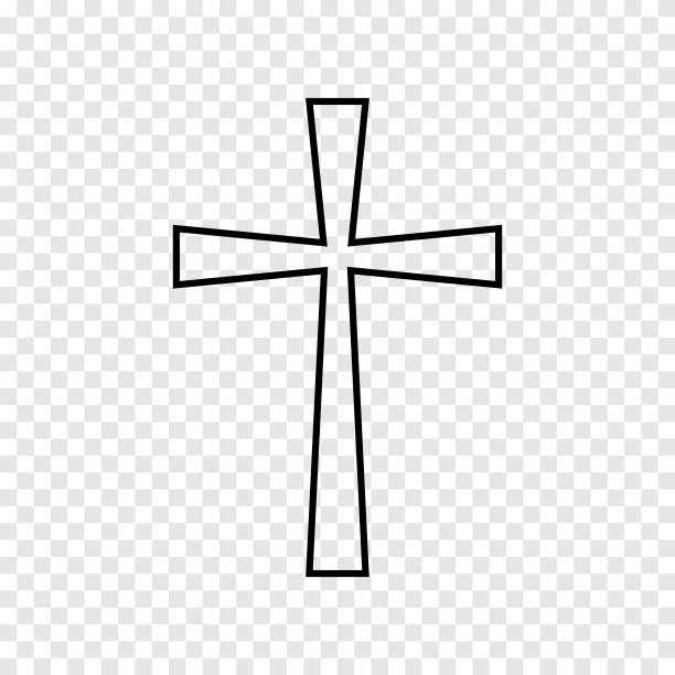 基督教十字架图标设计简单图片下载