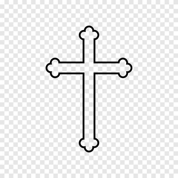 基督教十字架图标设计简单图片下载