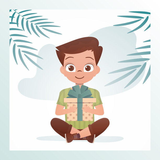 快乐的童子以莲花的姿势坐着图片下载