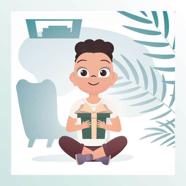 微笑的童子坐在莲花的位置和图片下载