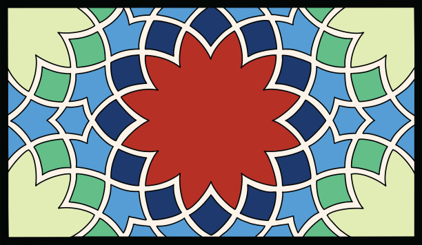 传统的阿拉伯花卉装饰伊斯兰设计。装饰元素。矢量插图。图片下载