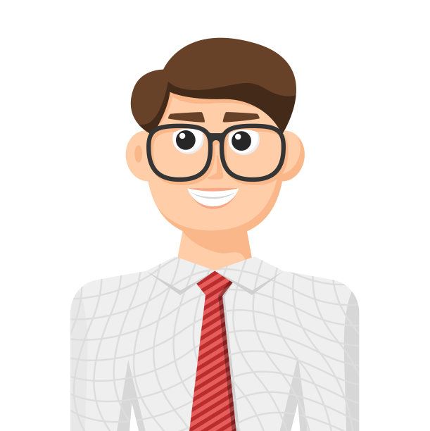 办公室职员的彩色简单公寓图片下载