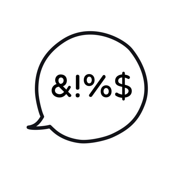 骂人话讲话泡泡手画线风格图片下载