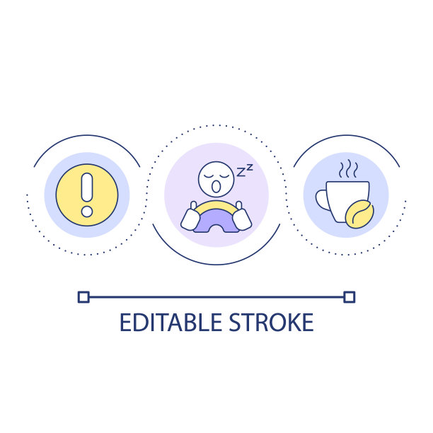 在驾驶循环概念图标前休息足够图片下载