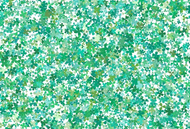 三叶草的背景。三叶草叶，圣帕特里克节背景图片下载