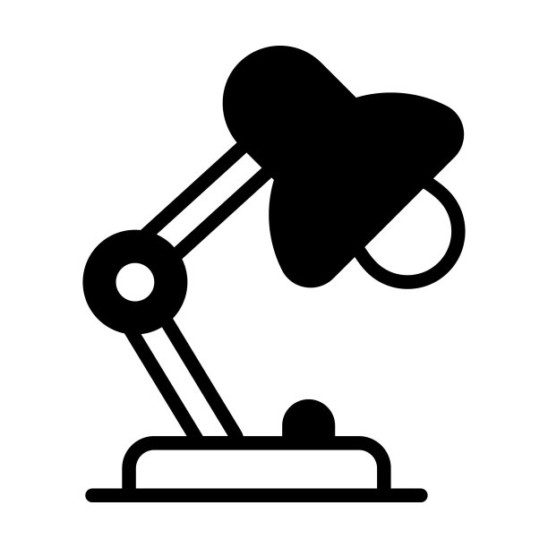 光，灯图标孤立在白色背景图片下载