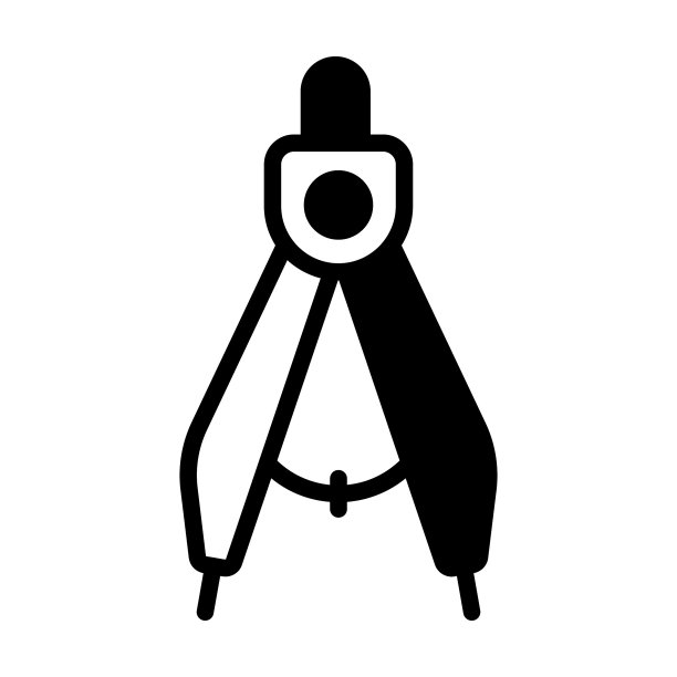 绘制罗盘图标孤立在白色背景图片下载