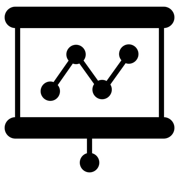 演示文稿图标隔离在白色背景上图片下载