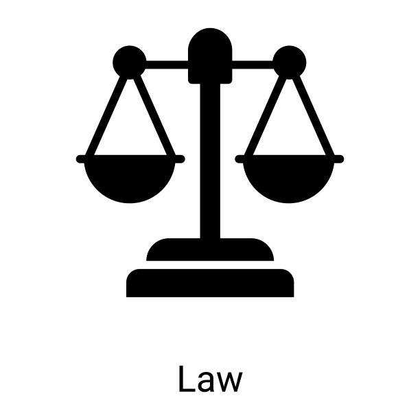 白色背景上的天平符号图标图片下载