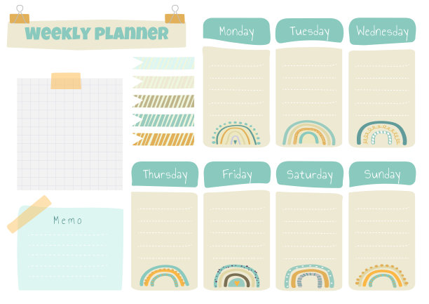 可打印计划模板图片下载