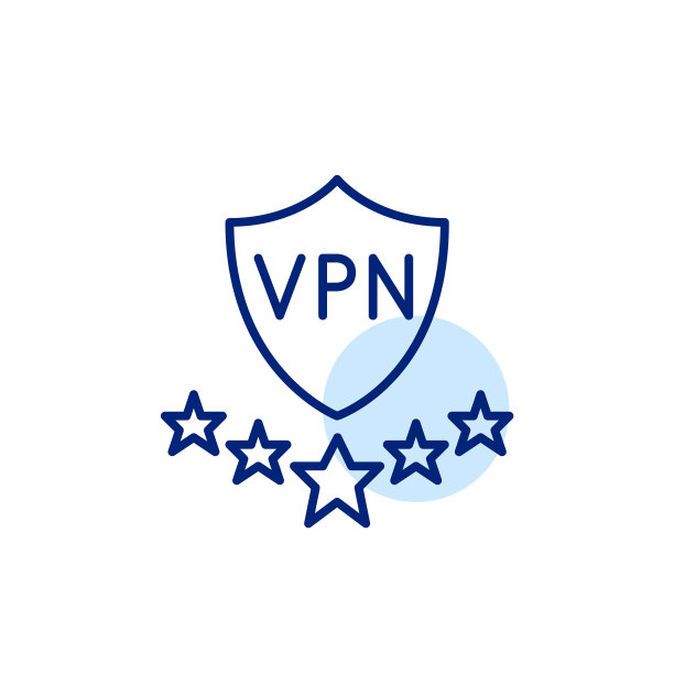 五星级VPN：像素完美可编辑描边线性图标图片下载