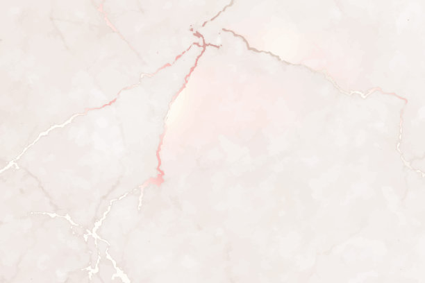 米色石英晶体矢量设计框架。时髦的灰褐色纹理卡。黄金的裂缝。图片下载