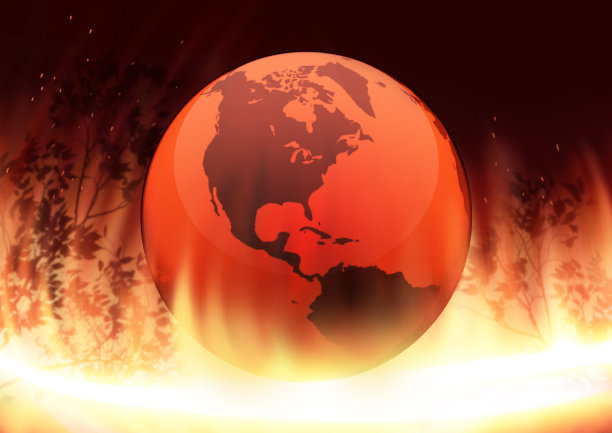 异常的天气。炎热的地球。美国。图片下载