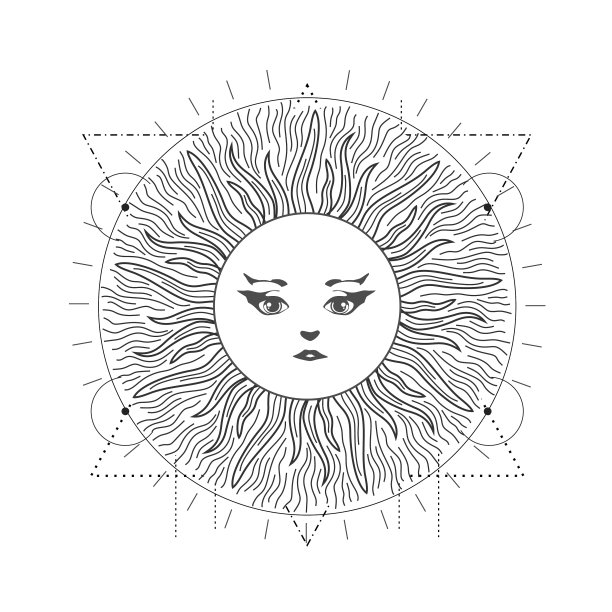 古色古香的晒脸女人图片下载