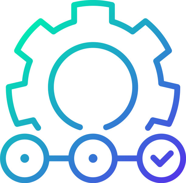 供应链梯度线性图标图片下载