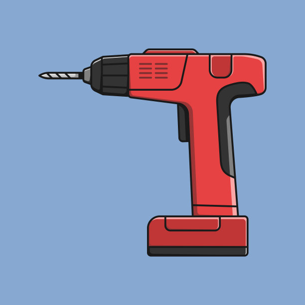 电动螺丝刀工具隔离图片下载
