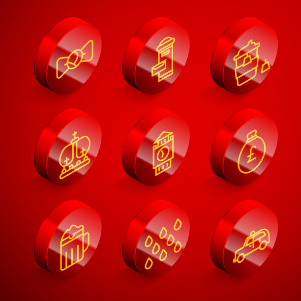 设置线领结领带伦敦邮箱咖啡杯图片下载