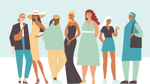 多民族女性不同风格图片下载