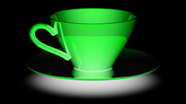 黑色背景的杯子。图片下载