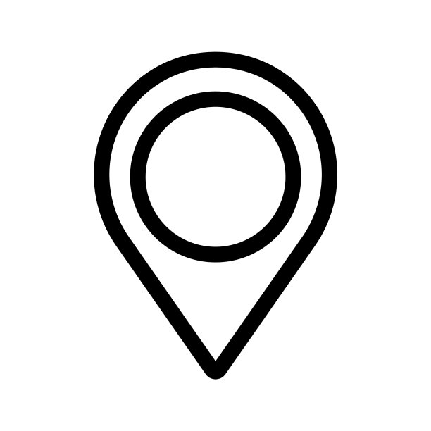 定位和目的地简易地图图钉图标图片下载