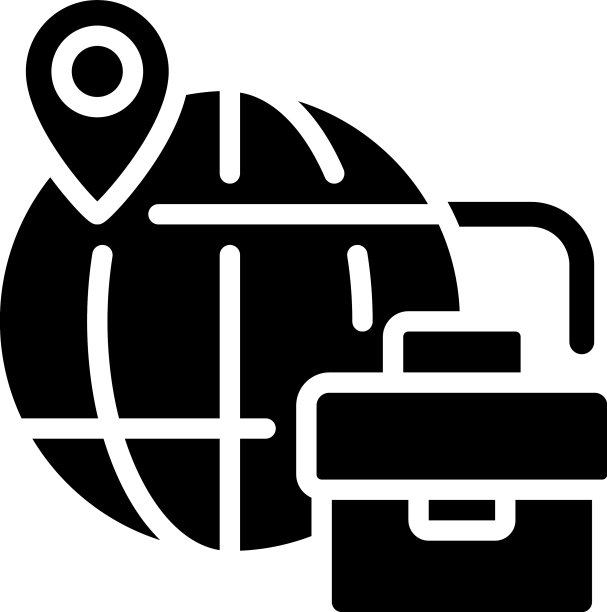 商务旅行黑色图标图片下载