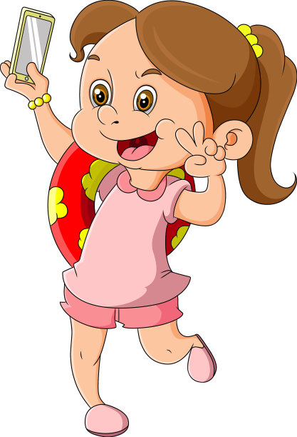 一个夏日女孩在出发前自拍图片下载