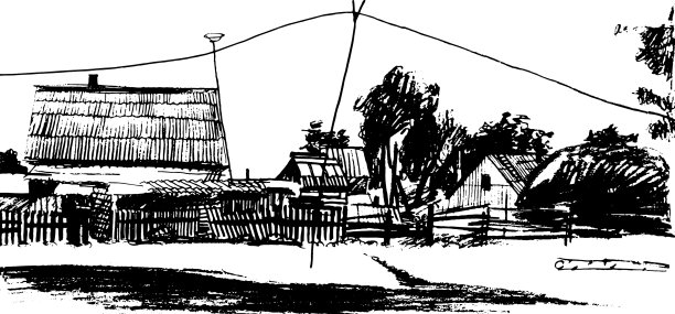 手绘木屋图片下载