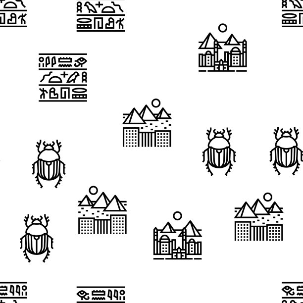 埃及国家纪念碑游览无缝图片下载