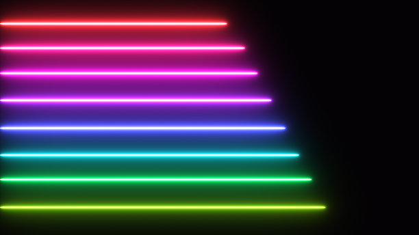 彩虹霓虹激光运行背景图片下载