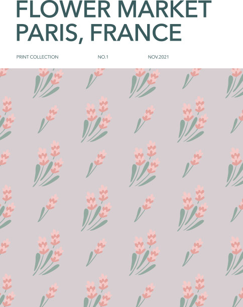 花卉市场海报与草地花图片下载