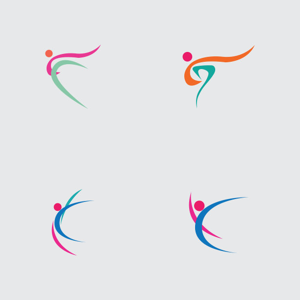 舞蹈标志设计符号图片下载