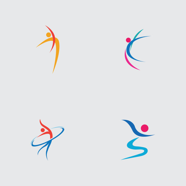 舞蹈标志设计符号图片下载