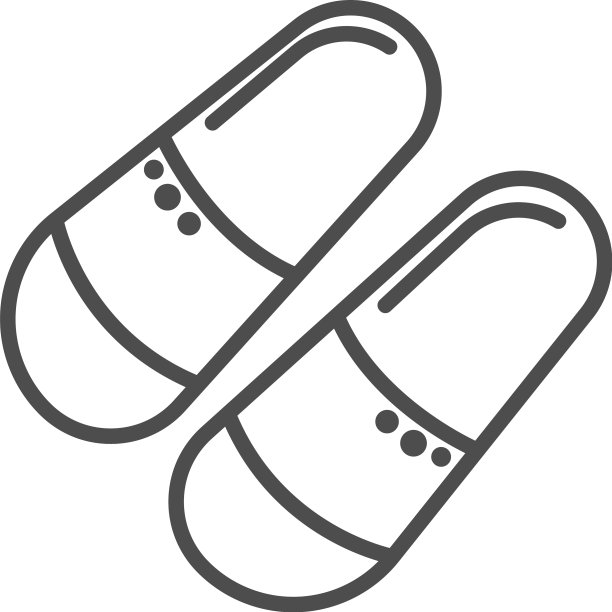 拖鞋图标标志设计模板图片下载
